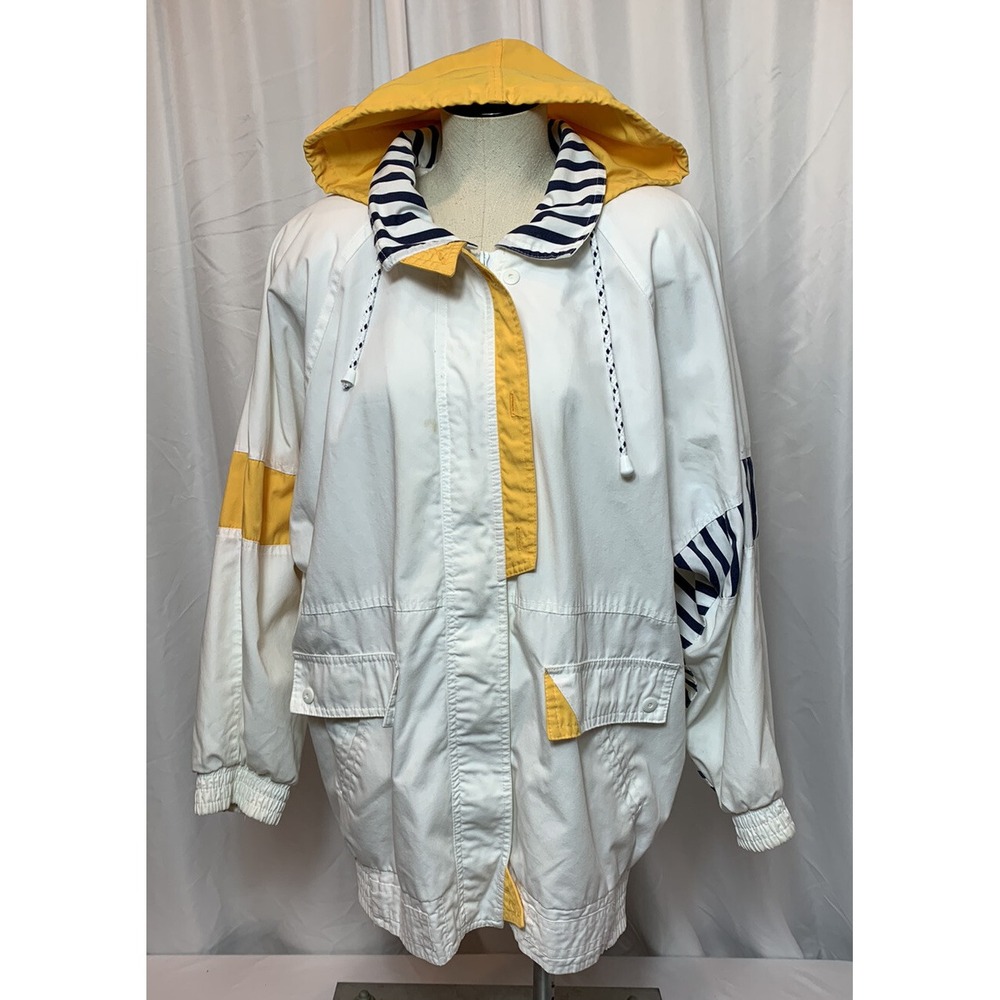 Vintage Westport LTD Womens Small MultiColor Lined Full Zip Jacket Pad Shoulders